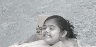 Kittu , the water baby